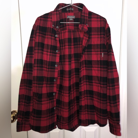 Eddie Bauer Men’s Favourite Flannel Shirt, Slim. - Picture 5 of 8